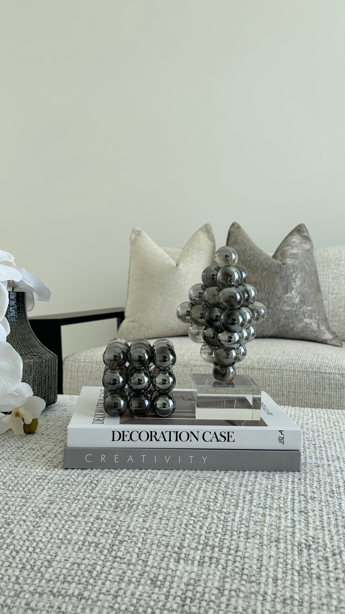 Crystal sphere sculpture - Luscious Homewares