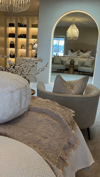 Ayala shimmer Cushion - Luscious Homewares