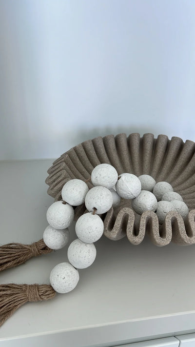 Stone decorative bead chain tassels