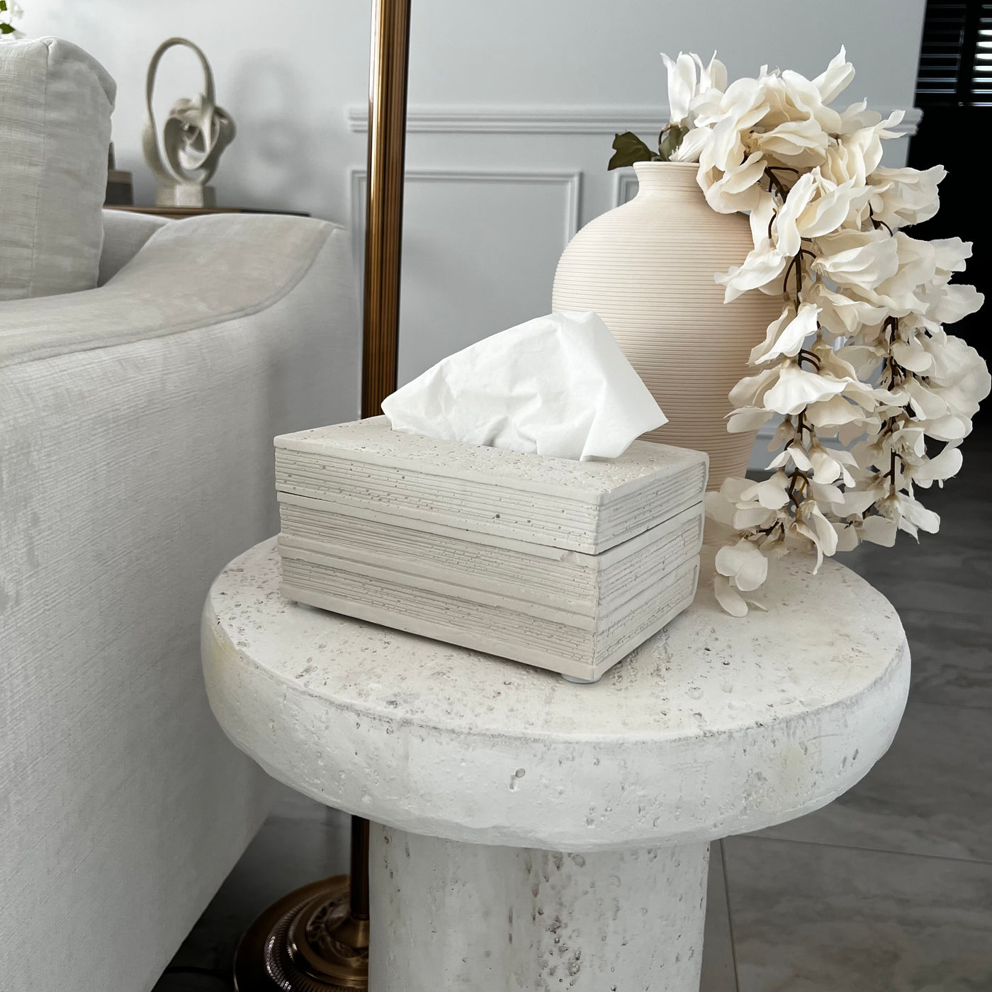 Illusion Stone tissue box - Luscious Homewares