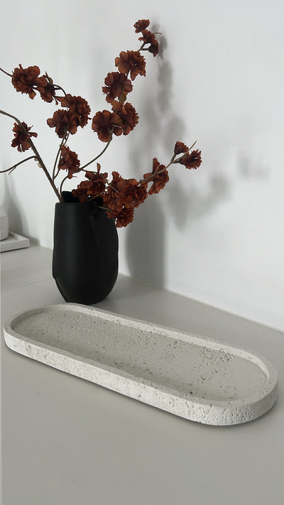 Stone oval tray - Luscious Homewares
