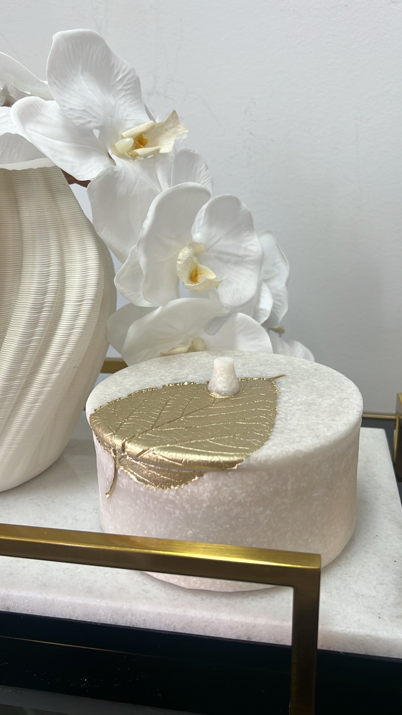 Lara marble Trinket box - Luscious Homewares