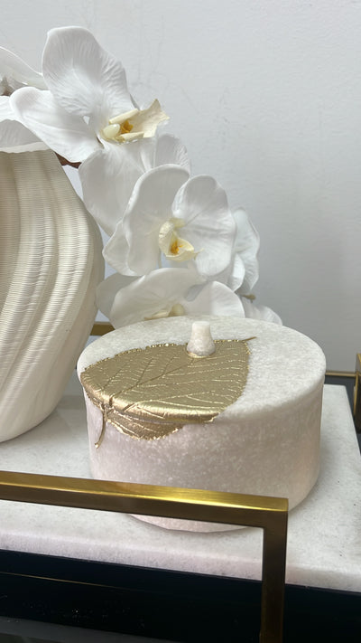 Lara marble Trinket box - Luscious Homewares