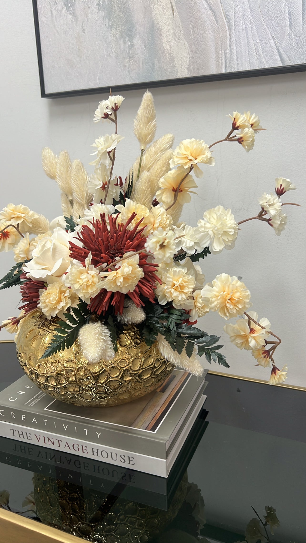 Radiant bloom floral arrangement - Luscious Homewares