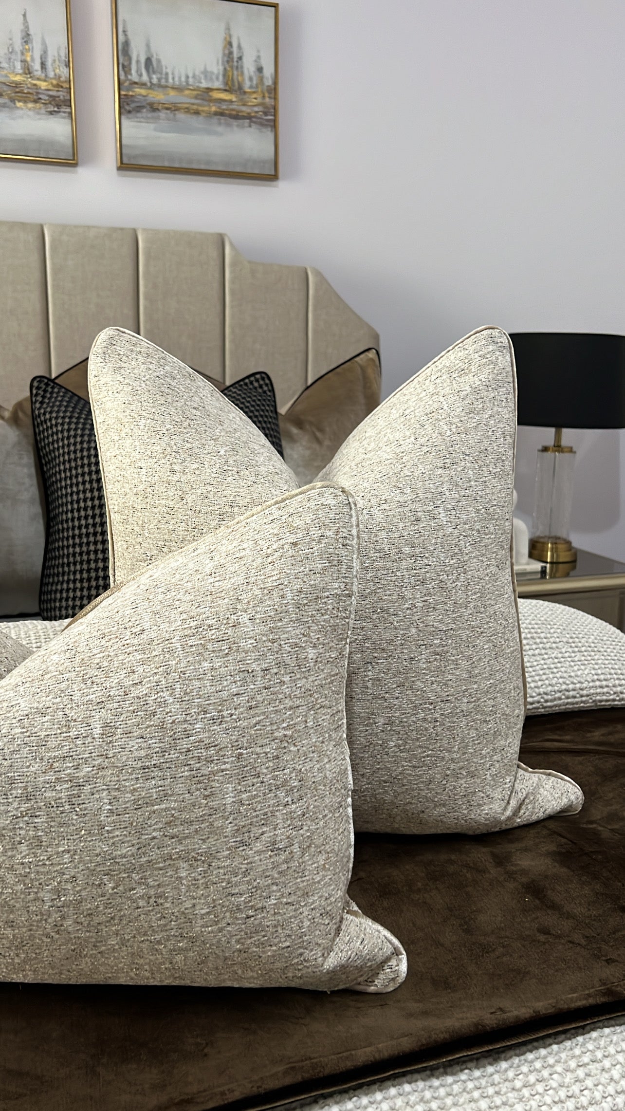 Oat cushion - Luscious Homewares
