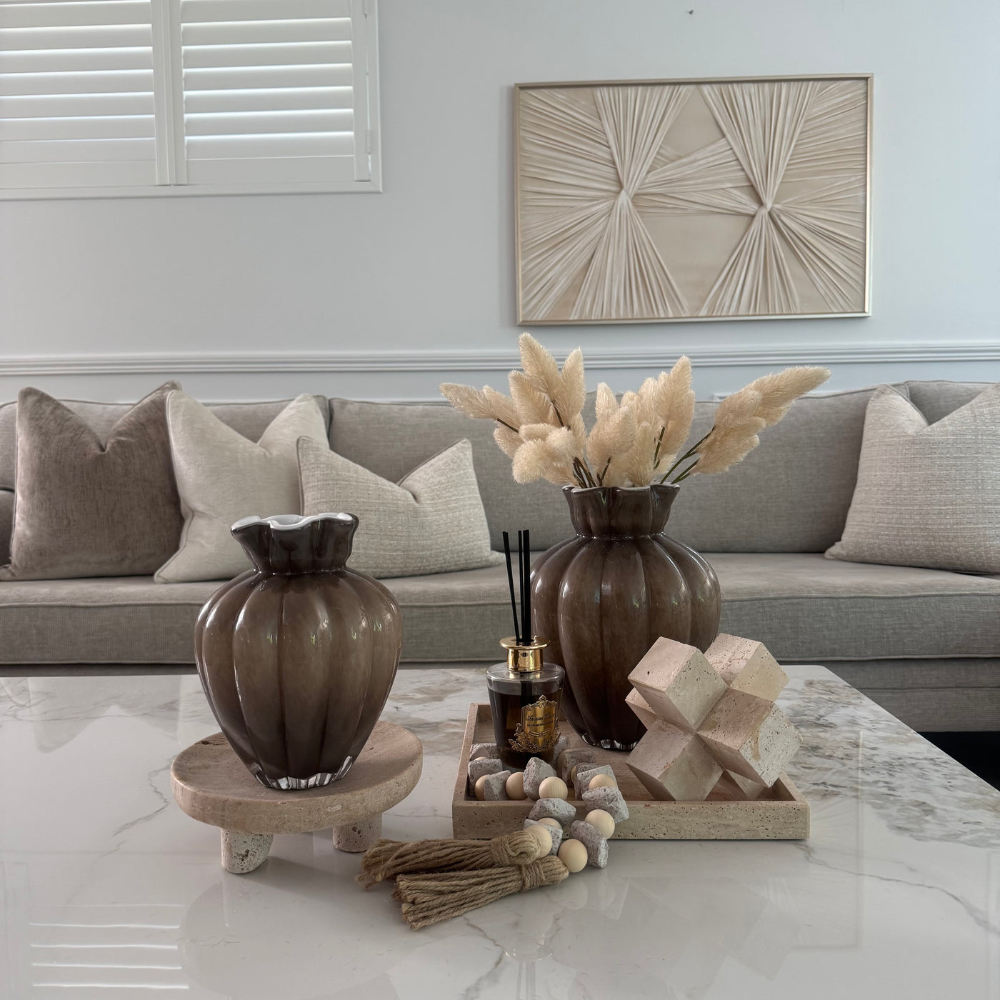 Drapery canvase frame - Luscious Homewares