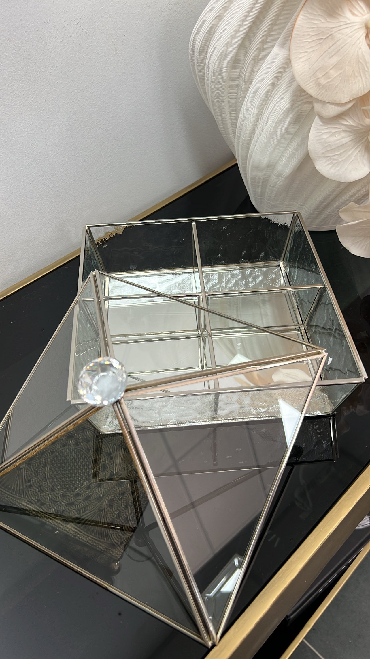 Naya silver compartment box / serving - Luscious Homewares