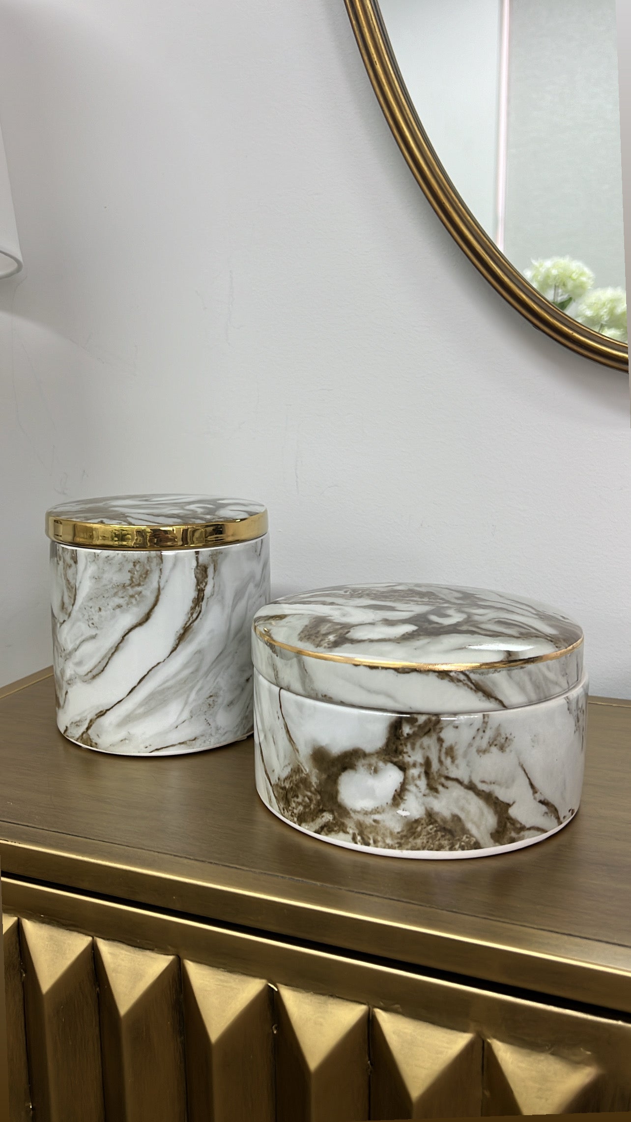 Marble swirl Jar - Luscious Homewares