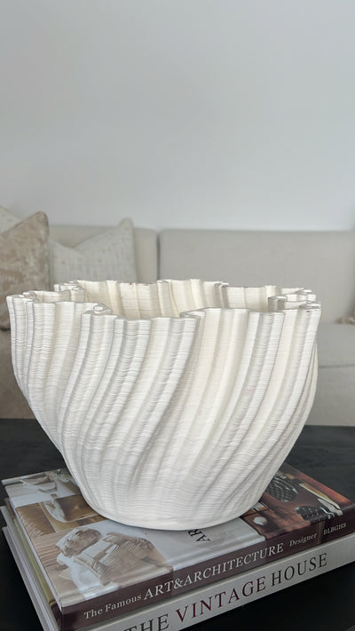 Venice ceramic wide vase - Luscious Homewares
