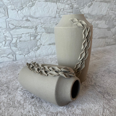 AMPHORA collection Prochus Sculptured pottery vase matt