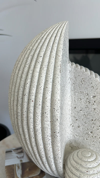 nautilus sandstone sculpture stand - Luscious Homewares
