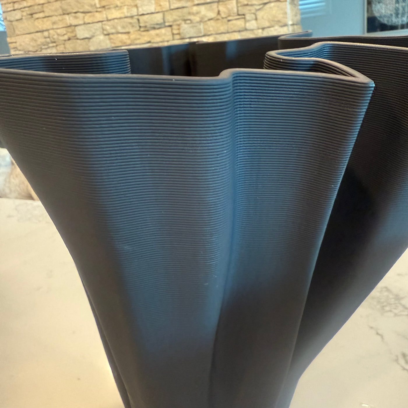 ceramic black vase