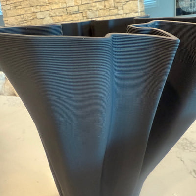ceramic black vase