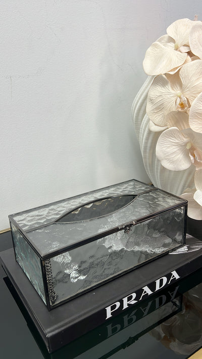 Naya black tissue box - Luscious Homewares