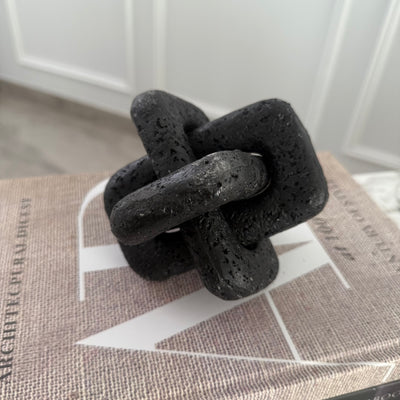 Black granite knot Resin - Luscious Homewares