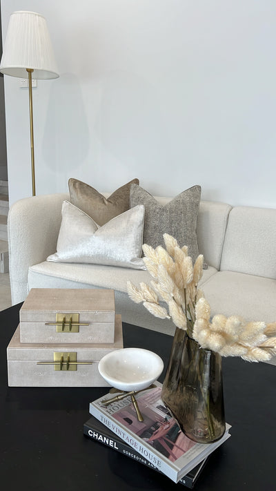 Solace natural cushion - Luscious Homewares