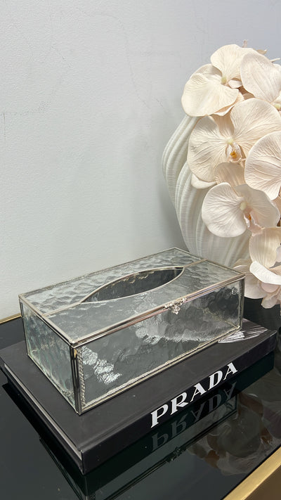 Naya silver tissue box - Luscious Homewares