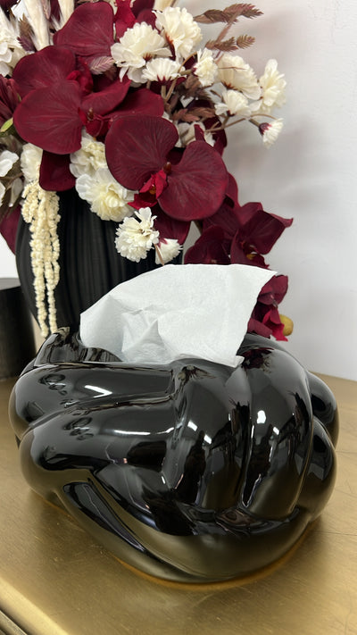 Weaved black tissue box - Luscious Homewares