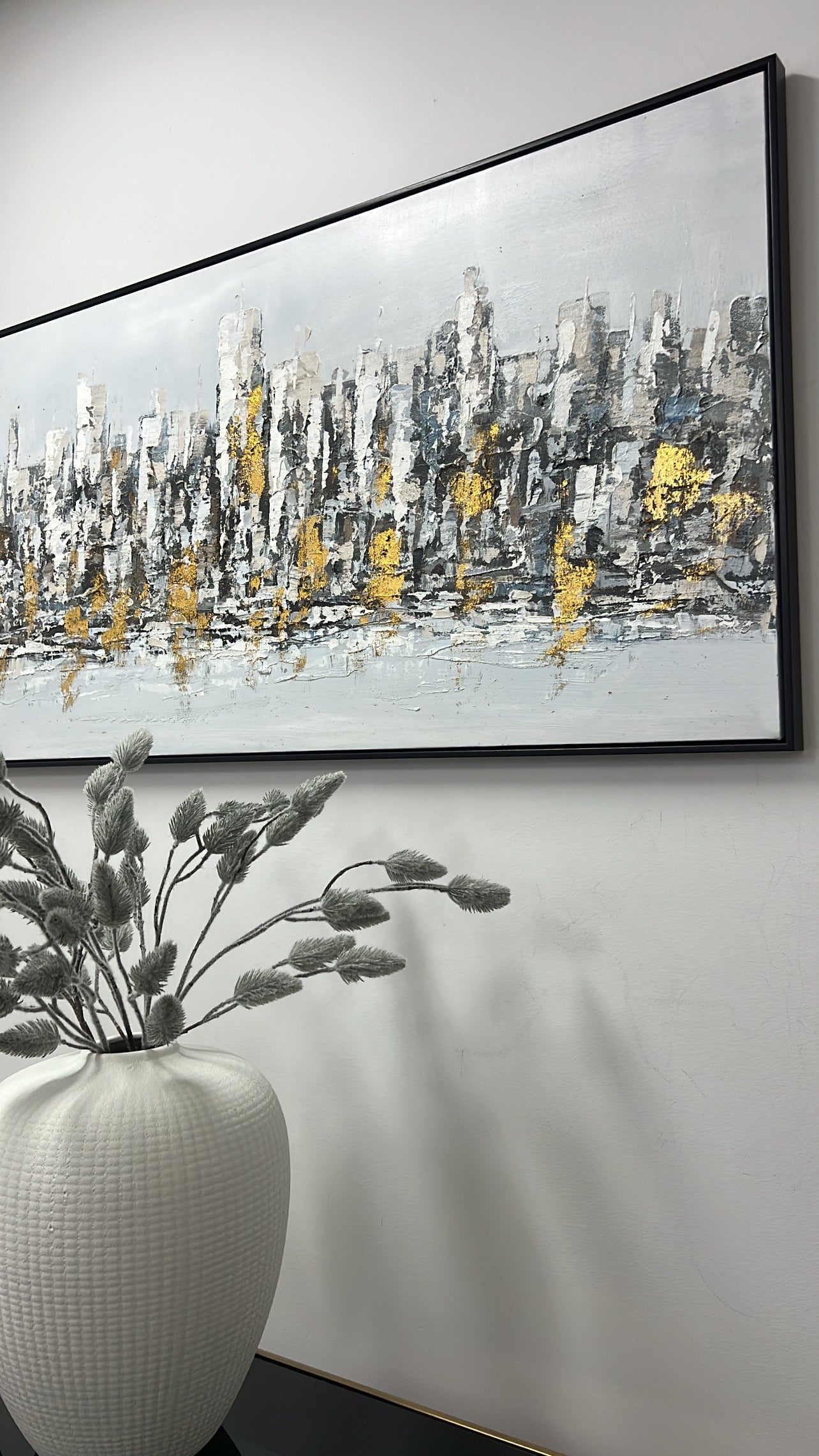 Metropolis wall art black frame - Luscious Homewares