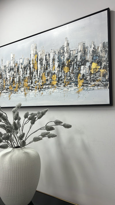 Metropolis wall art black frame - Luscious Homewares