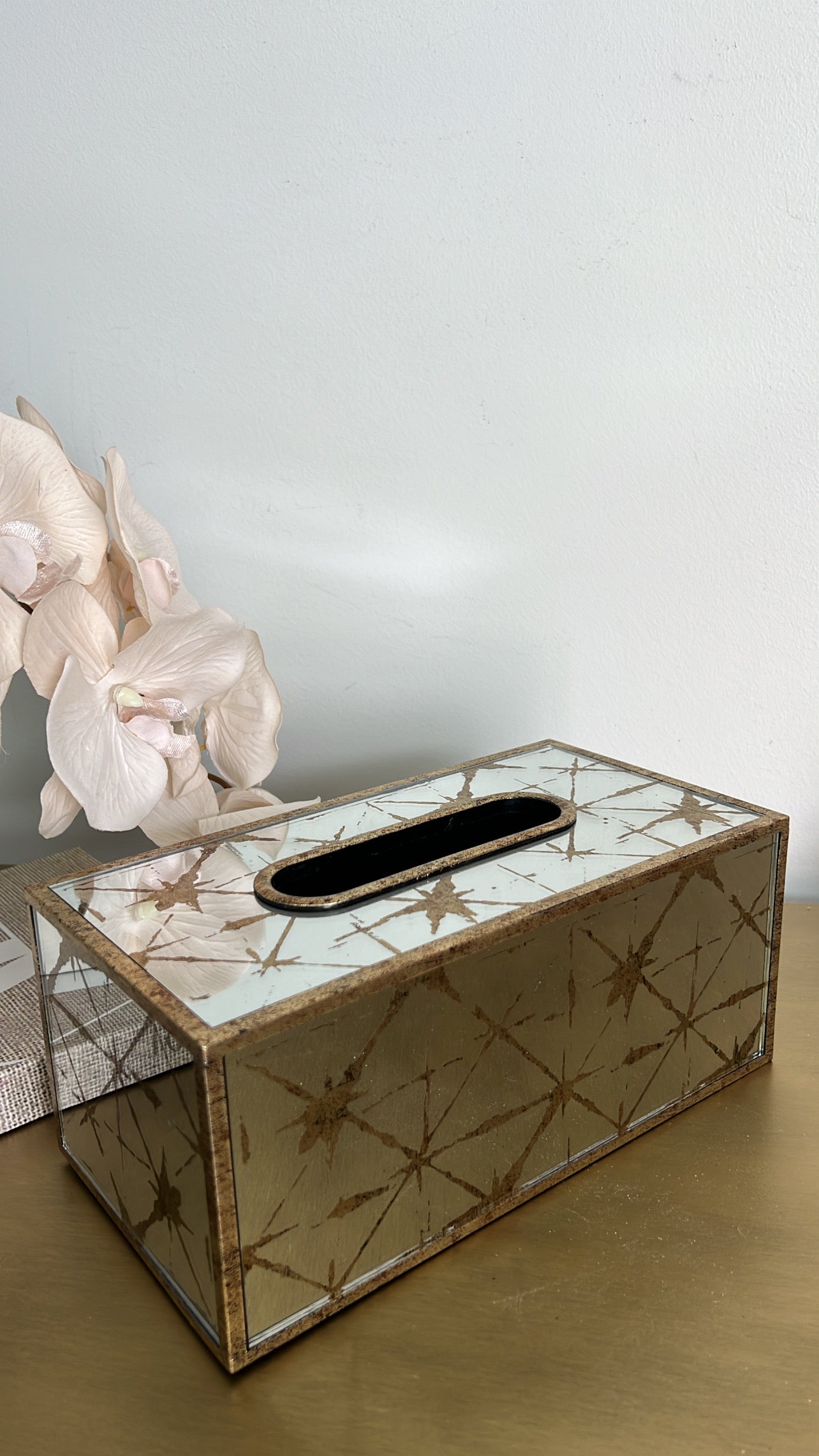 Starlight mirrored Tissue Box - Luscious Homewares