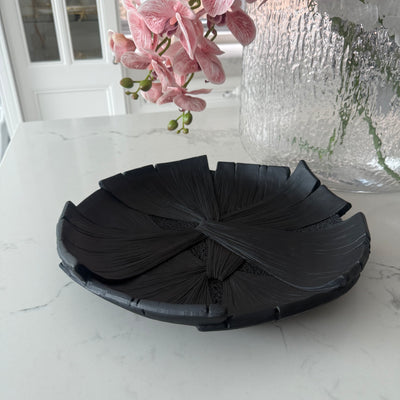 Petal black Decorative bowl / platter