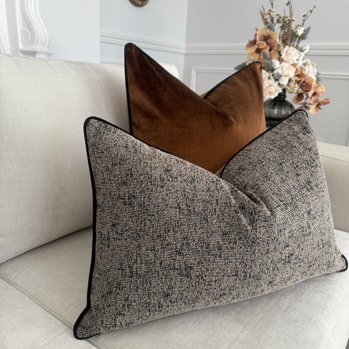 Royal luxe caramel cushion
