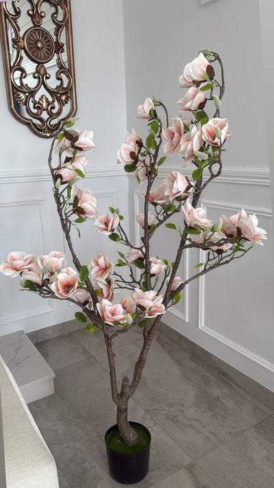 Magnolia artificial plant tree / gold pot