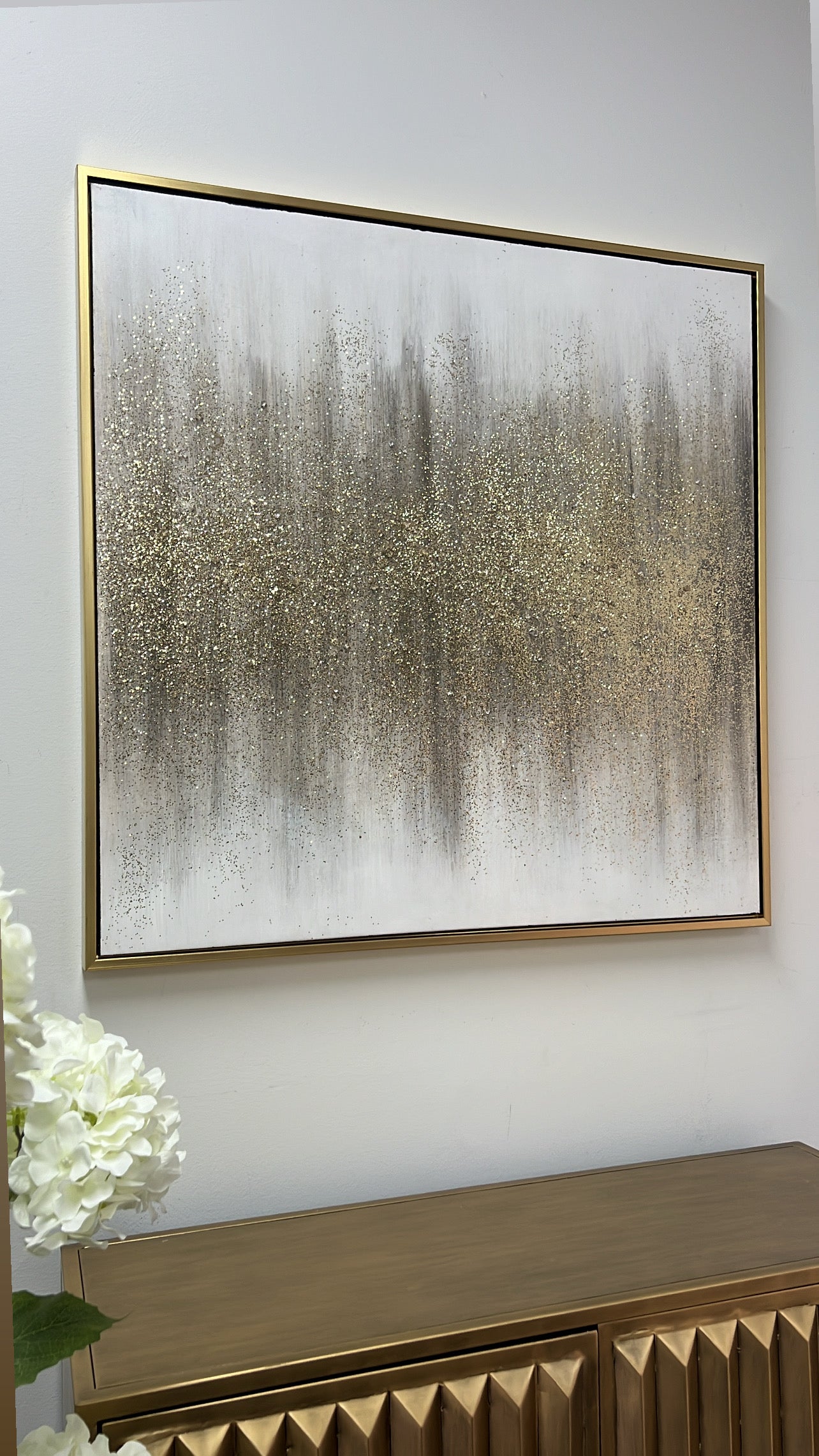 Star dust  Wall art gold frame - Luscious Homewares