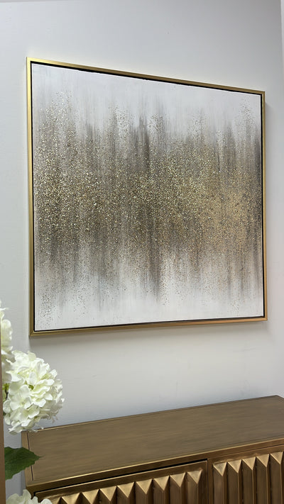 Star dust  Wall art gold frame - Luscious Homewares