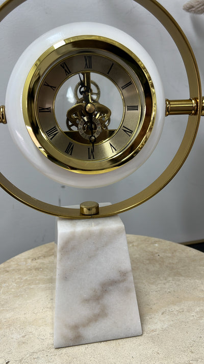 Marble stone clock - Luscious Homewares