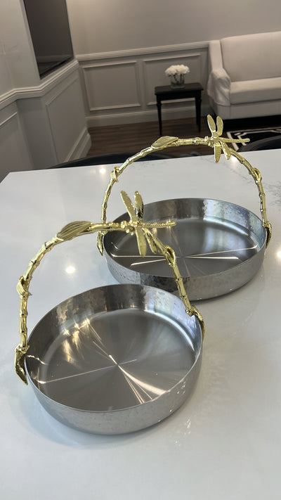 Dragonfly serving / decorative handle tray - Luscious Homewares