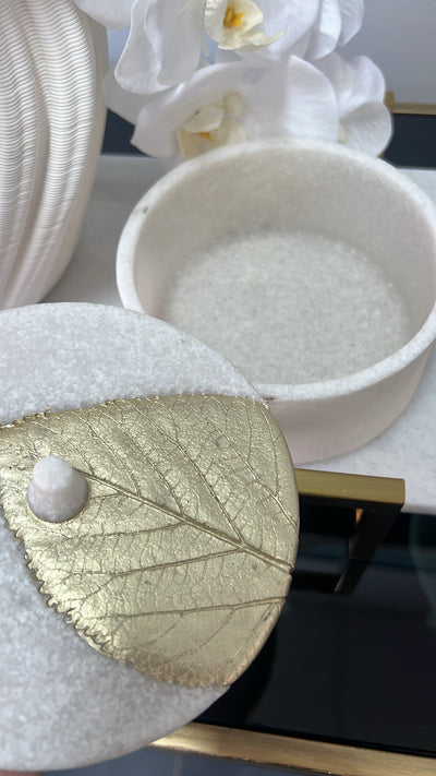Lara marble Trinket box - Luscious Homewares