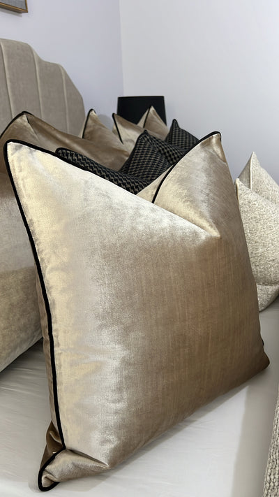 Royal luxe latte cushion - Luscious Homewares