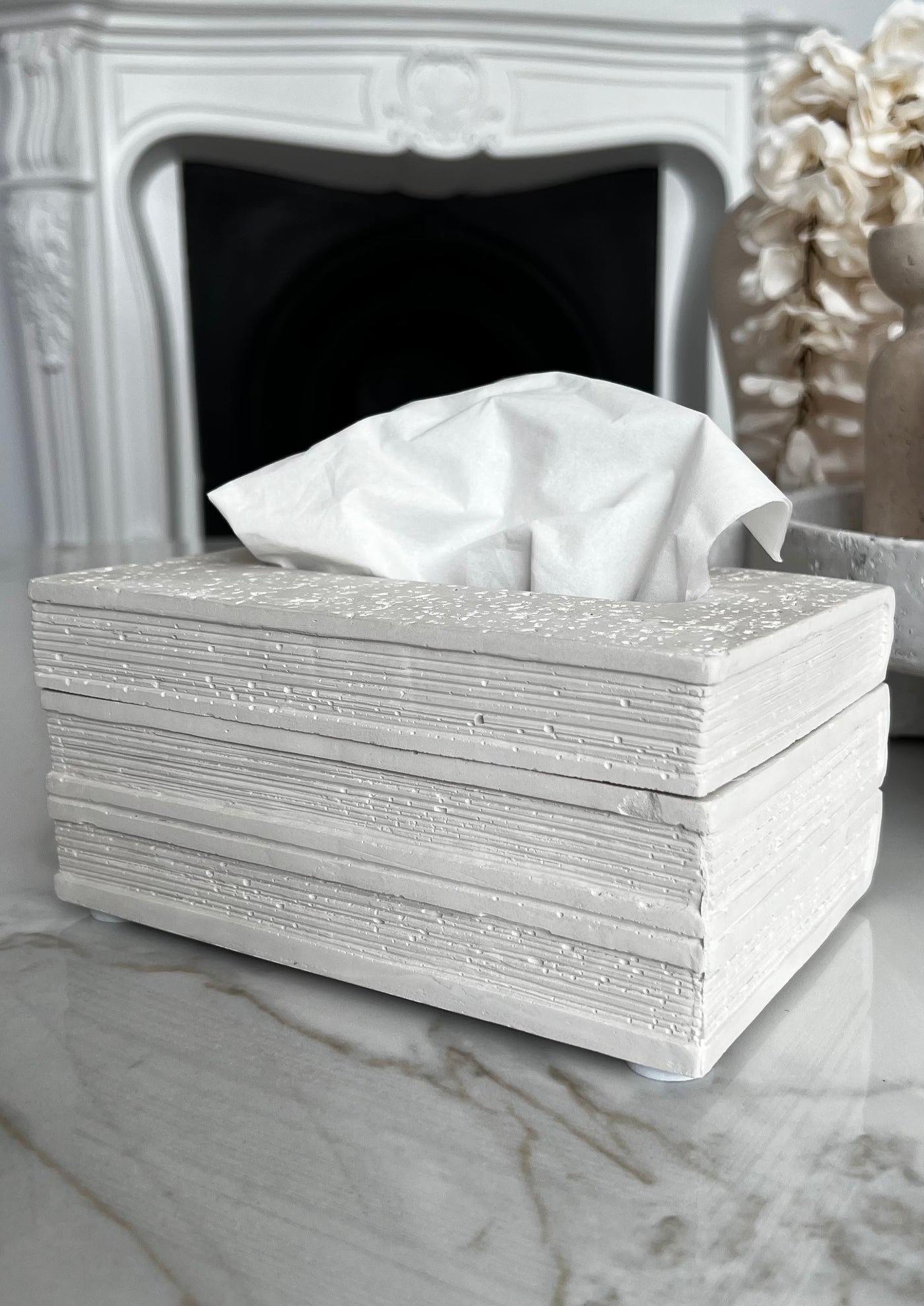 Illusion Stone tissue box - Luscious Homewares
