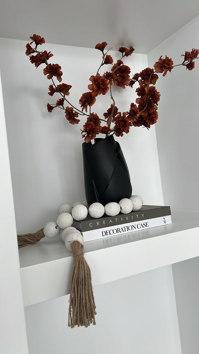 Abstract black vase - Luscious Homewares