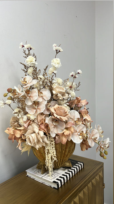 Shell bloom floral arrangement - Luscious Homewares