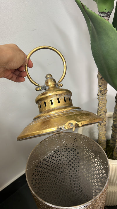 Morrocan Rustic gold Lantern - Luscious Homewares