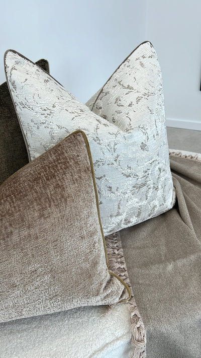 Alina sandy cushion - Luscious Homewares