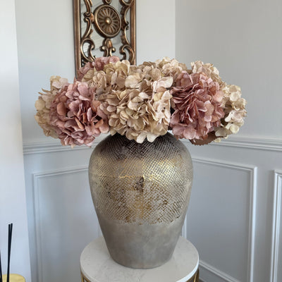 Blush Hydrangea soft touch artificial stem