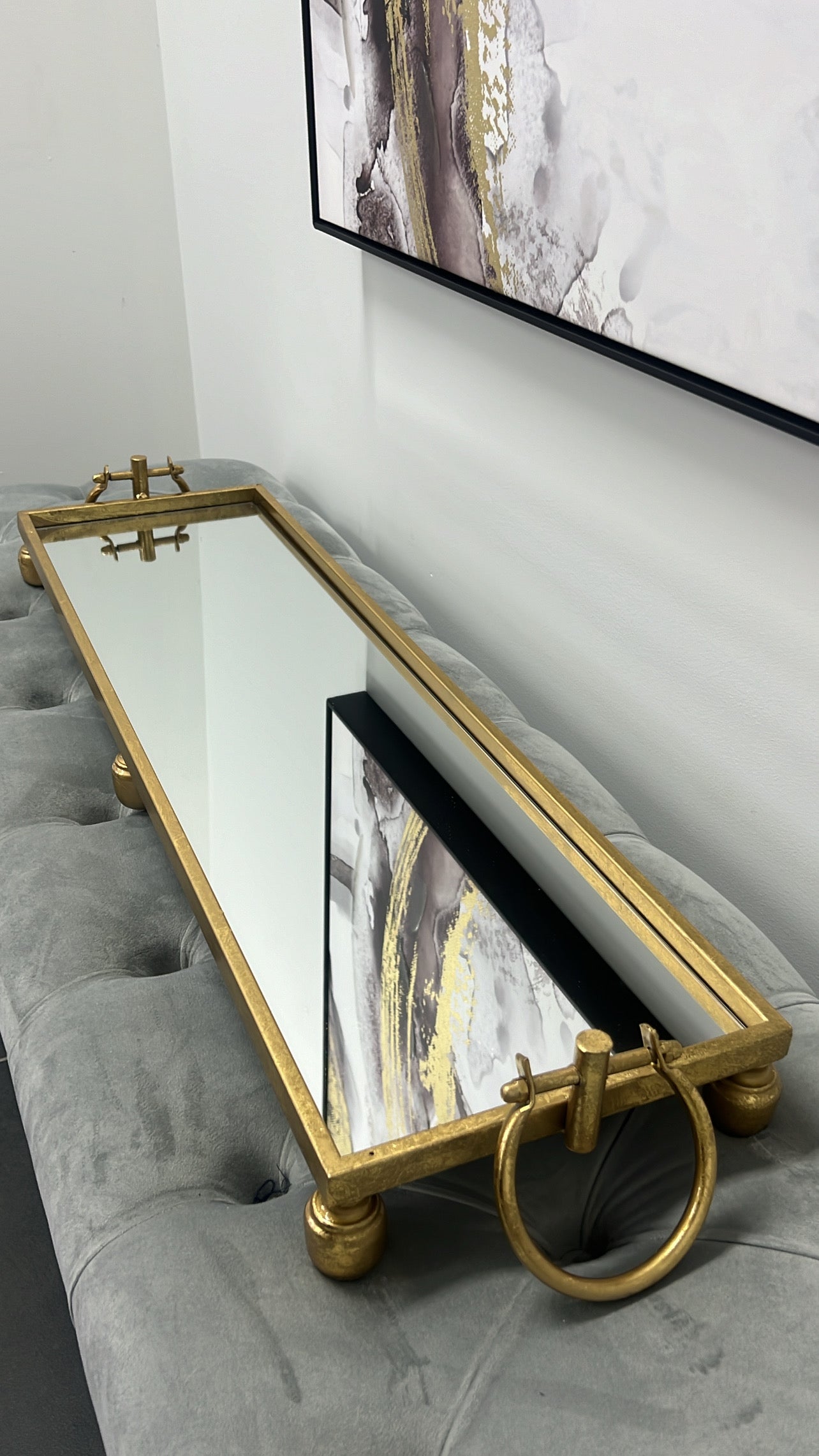 Liberty Tray Gold large - Luscious Homewares