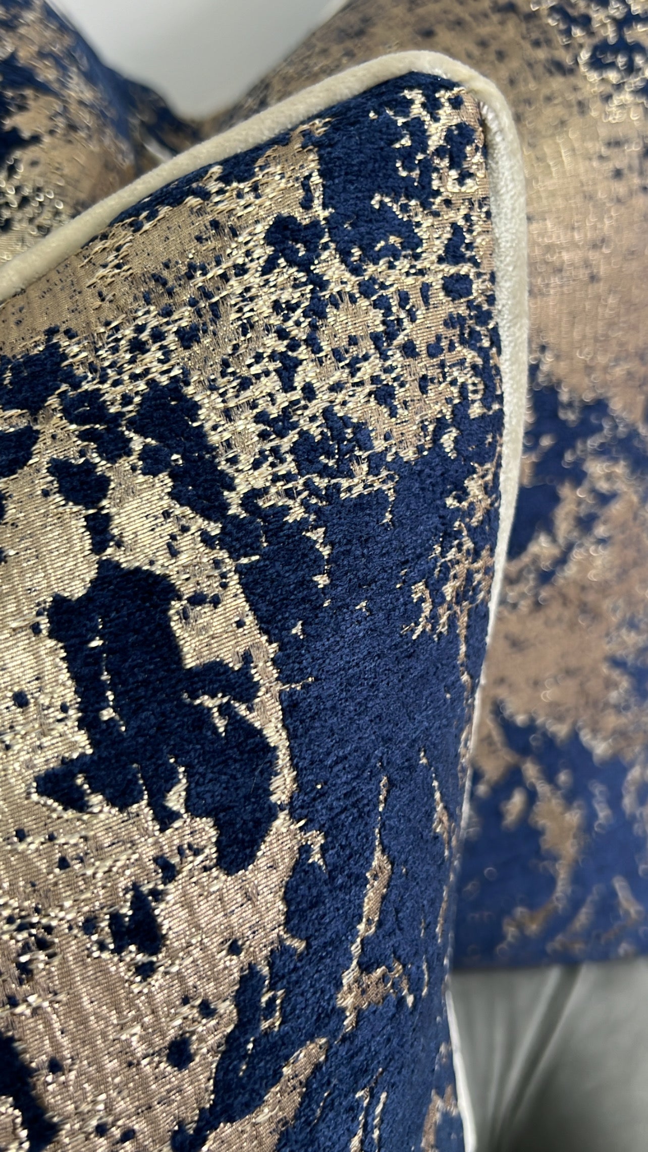 Royalty Navy Gold cushion - Luscious Homewares