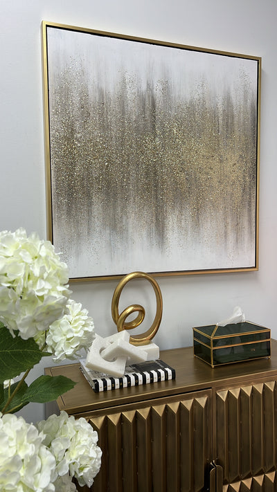 Star dust  Wall art gold frame - Luscious Homewares