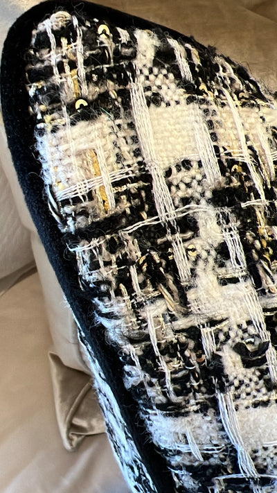 Chanel tweed cushion  55x55 - Luscious Homewares