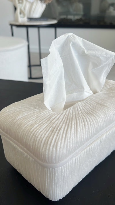 Quartz resin tissue box - Luscious Homewares