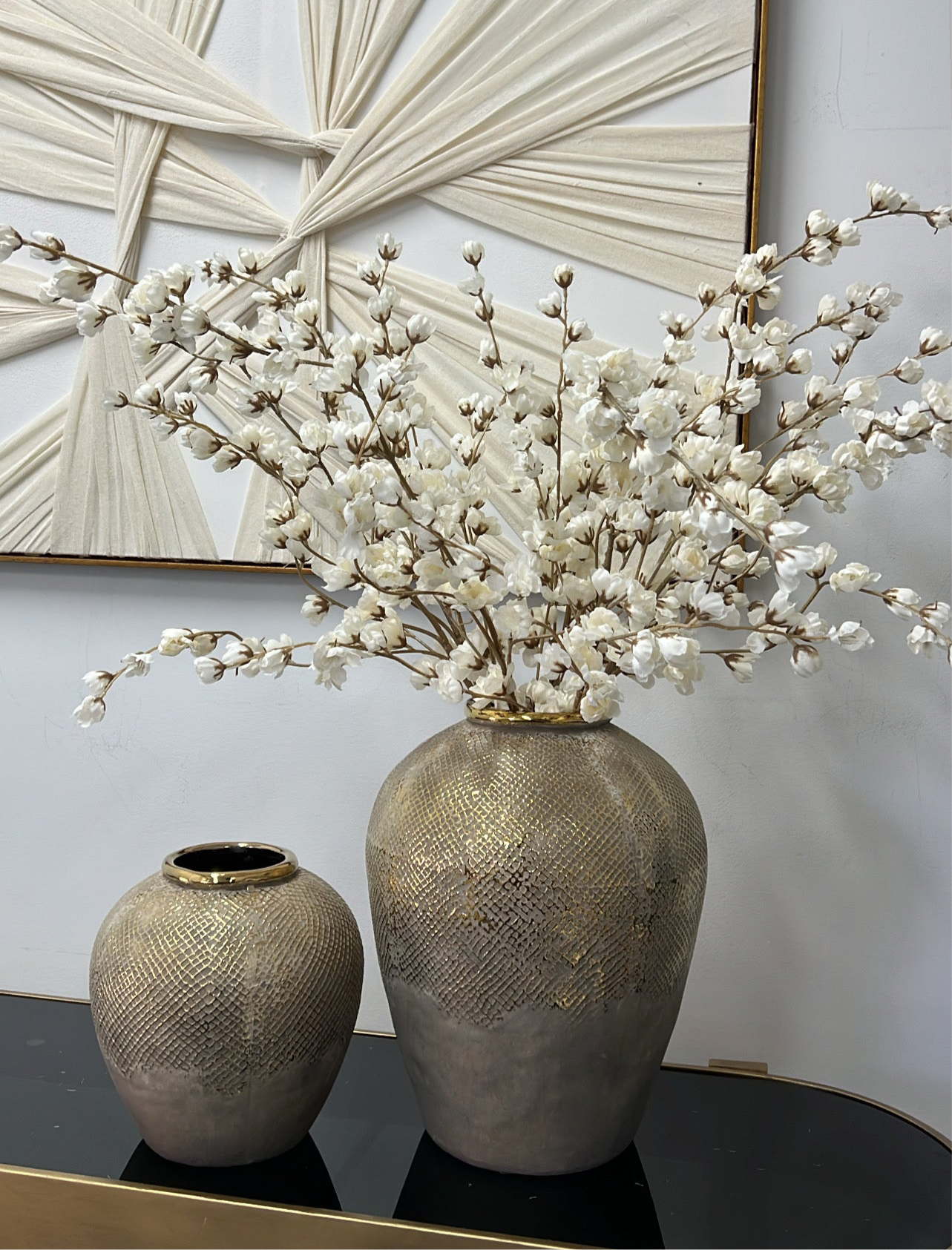 Luxe Mesh gold vase - Luscious Homewares