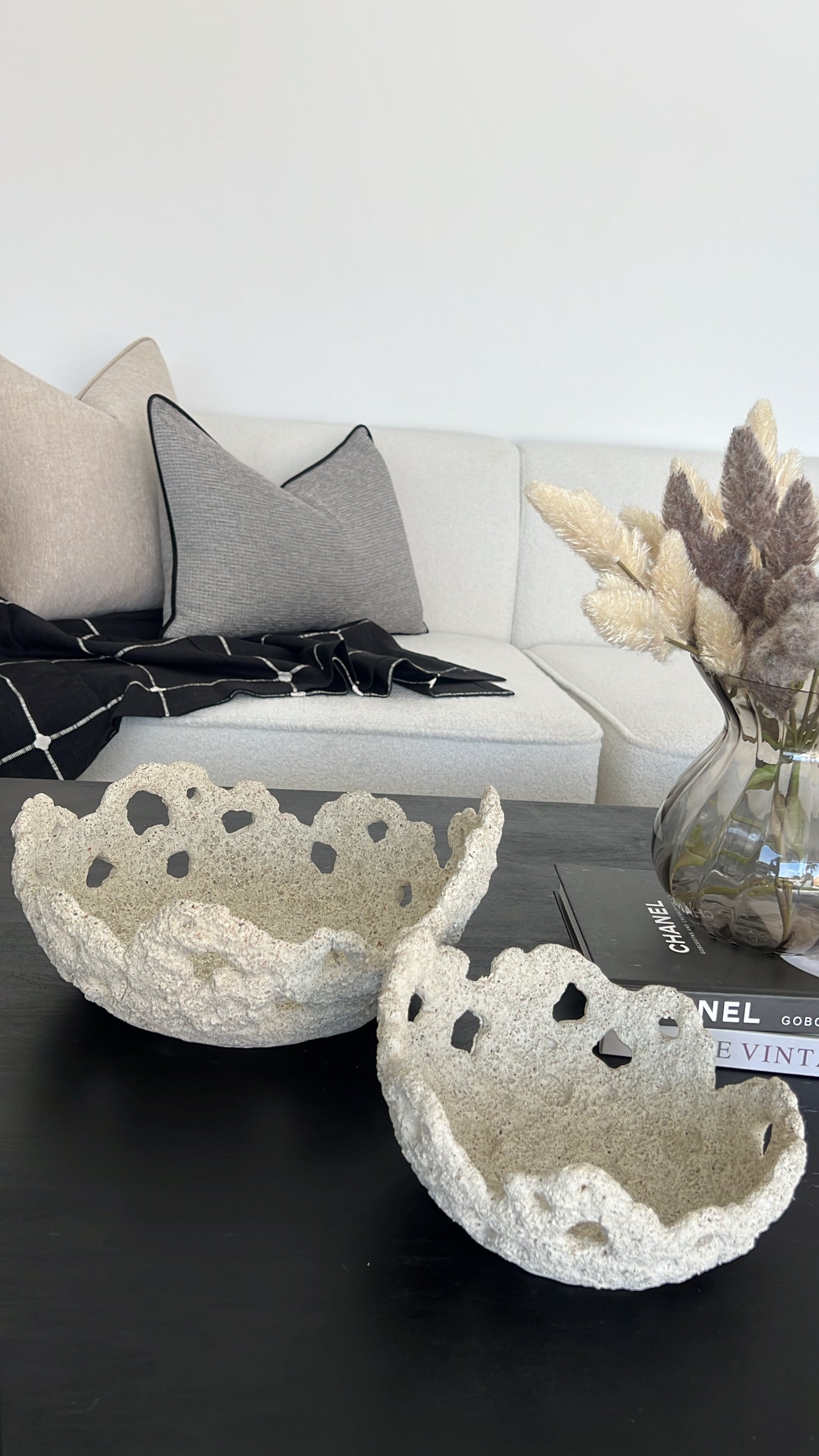 Coral fossil sandstone bowl - Luscious Homewares