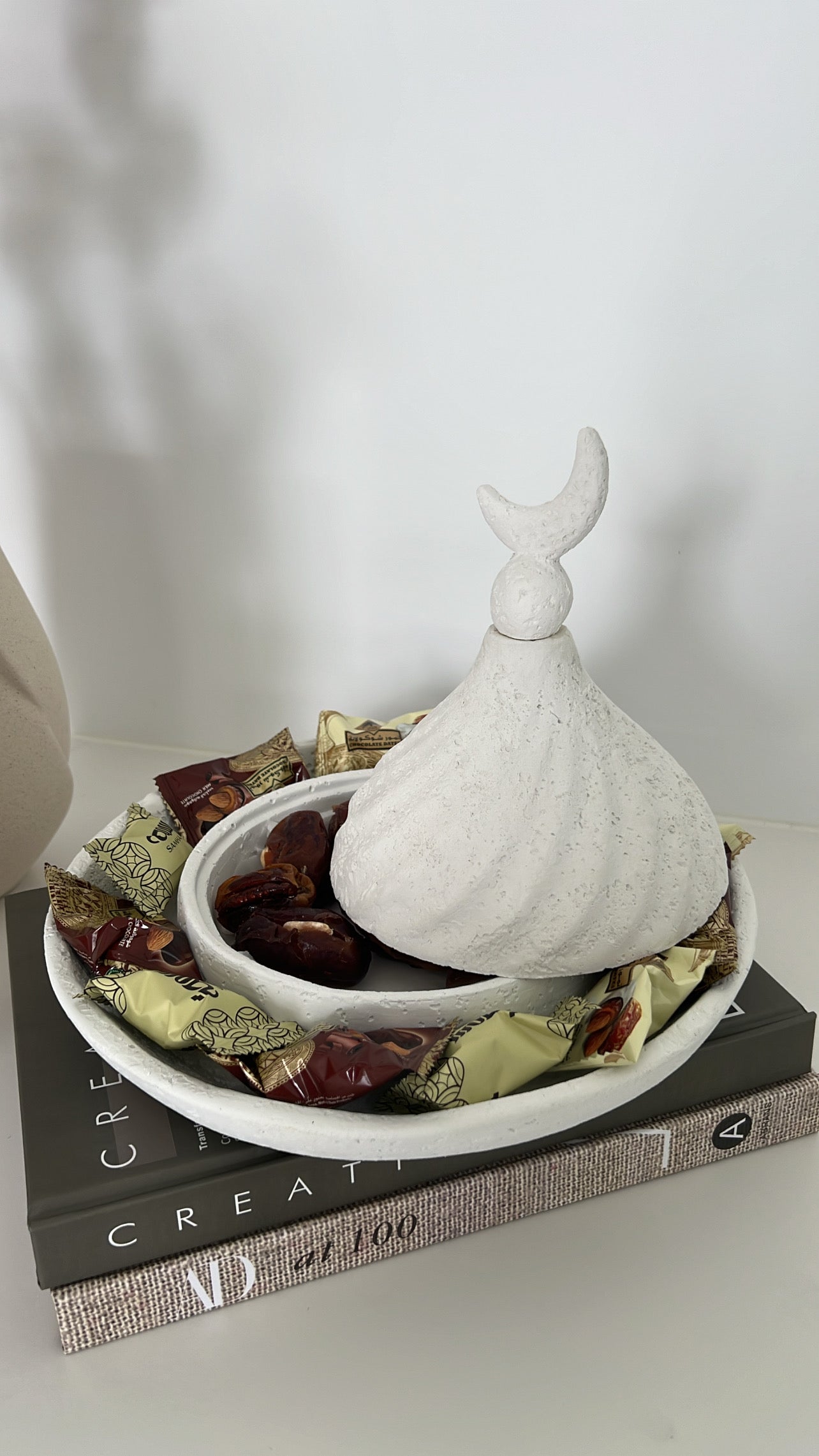 Moroccan stone ring dish + dome - Luscious Homewares