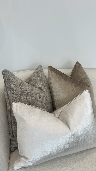 Solace natural cushion - Luscious Homewares