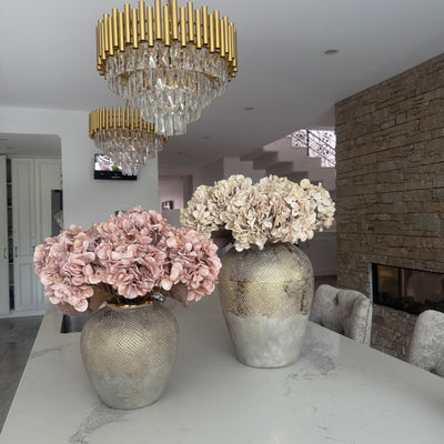 Natural Hydrangea soft touch artificial stem